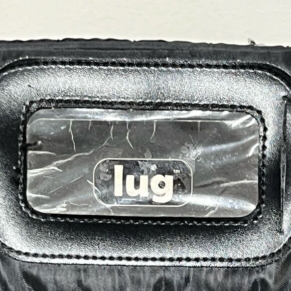 LUG Black Quilted Work Travel Tote Gym Diaper Bag Purse Puddle Jumper - Picture 5 of 8